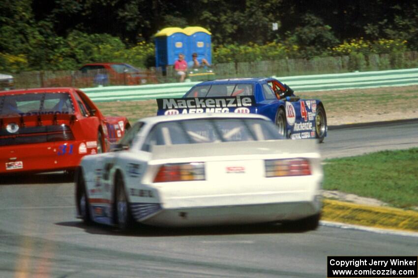 Ron Fellows' Ford Mustang, Tom Juckette's Chevy Beretta and Dick Danielson's Chevy Camaro