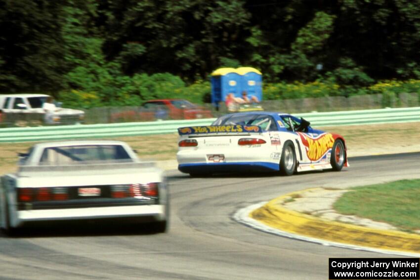 Jack Baldwin's Chevy Camaro and Dale Phelon's Ford Mustang