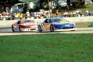 Jack Baldwin's Chevy Camaro and Walter Payton's Ford Mustang