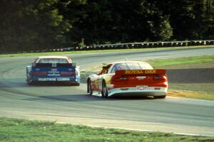 Chris McDougall's Ford Mustang and Jeff Purner's Chevy Camaro