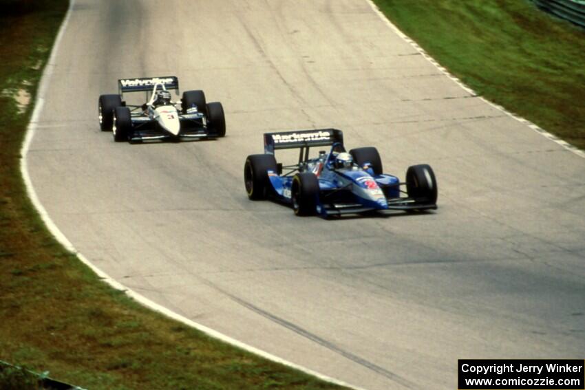 Scott Goodyear's Lola T-93/06/Ford Cosworth XB and Al Unser, Jr.'s Lola T-93/07/Chevy