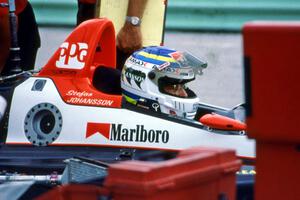 Stefan Johansson's Penske PC-22/Chevy on pit lane.