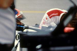 Emerson Fittipaldi's Penske PC-22/Chevy on pit lane.