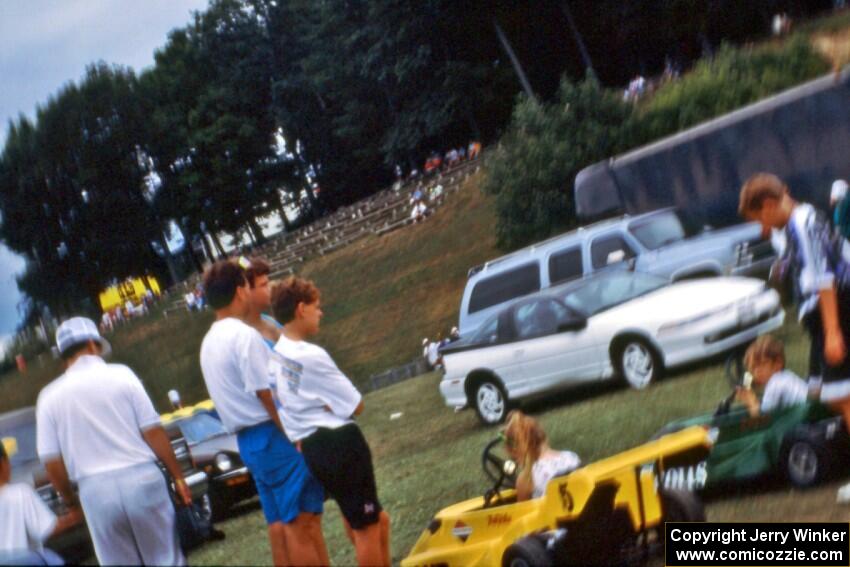 Indy go-karts for the kids at the bottom of Fireman's Hill.