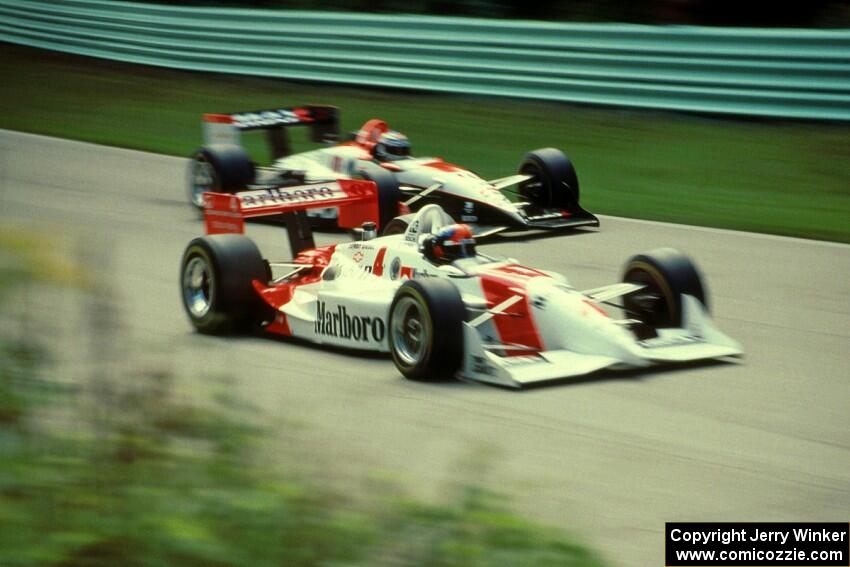 Emerson Fittipaldi's Penske PC-22/Chevy and Stefan Johansson's Penske PC-22/Chevy