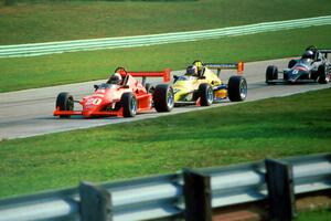 Jaki Scheckter, Diego Guzman and Mark Hotchkis, all in Mondiale Formula SAABs.