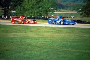 Mike Davies' and Scott Harrington's Shelby Can-Ams battle for the lead.