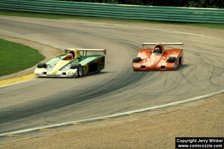 The Shelby Can-Am cars of Ric Rushton and Chris Horn.