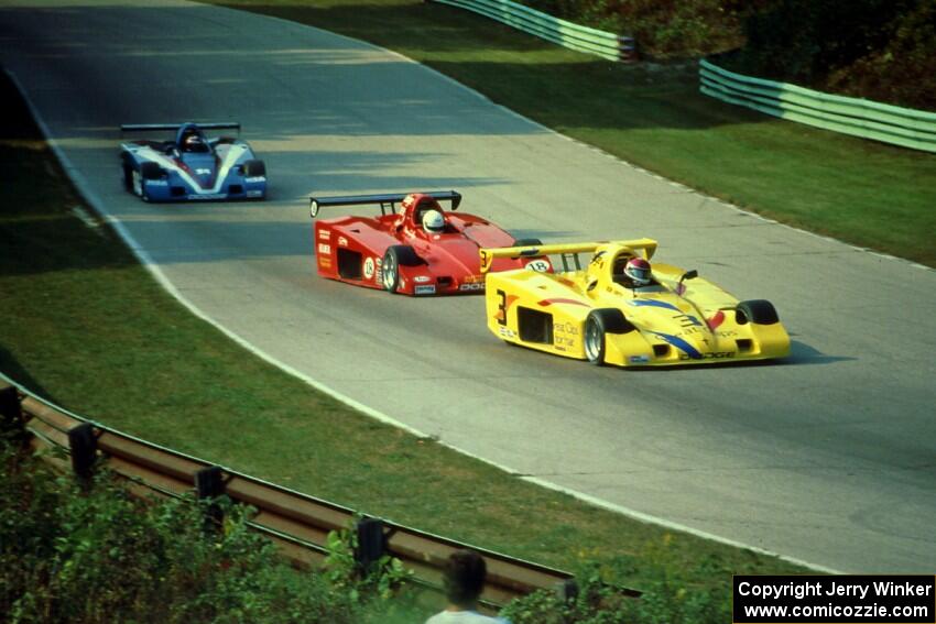 The Shelby Can-Am cars of Robert Urich, Memo Gidley and Cory Witherill.