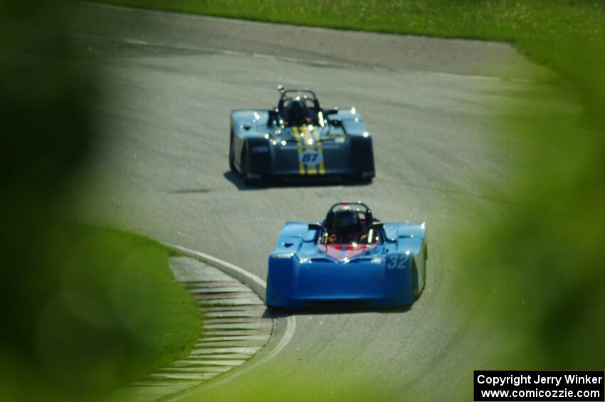 Russell King's Spec Racer Ford 3 and Rob Wilke's Spec Racer Ford