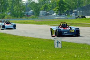 Andrea King's Spec Racer Ford 3 and Craig Wheatley's Spec Racer Ford