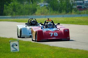 Reid Johnson's and Martin Wiedenhoeft's Spec Racer Ford 3s