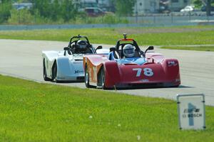 Reid Johnson's and Martin Wiedenhoeft's Spec Racer Ford 3s