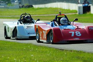 Reid Johnson's and Martin Wiedenhoeft's Spec Racer Ford 3s