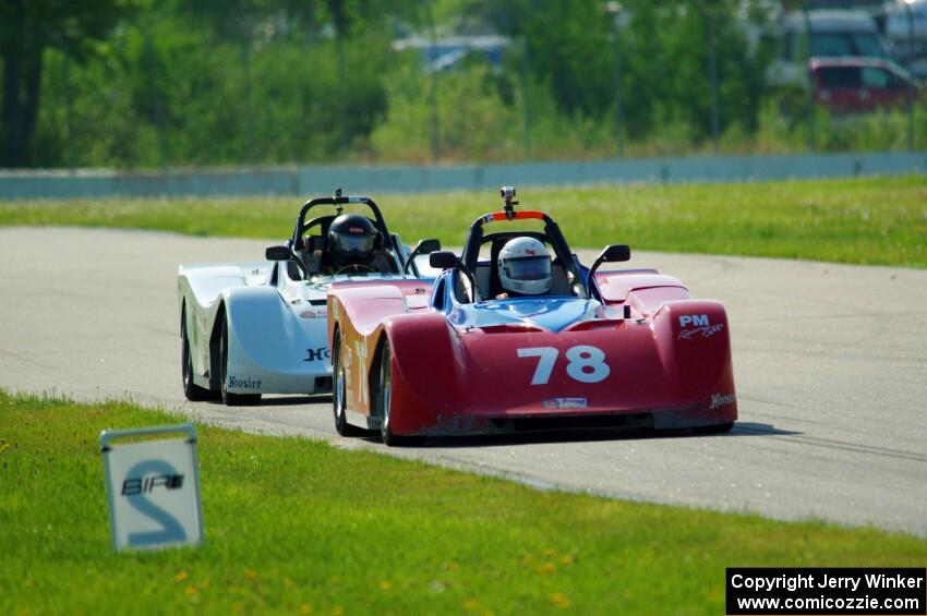 Reid Johnson's and Martin Wiedenhoeft's Spec Racer Ford 3s