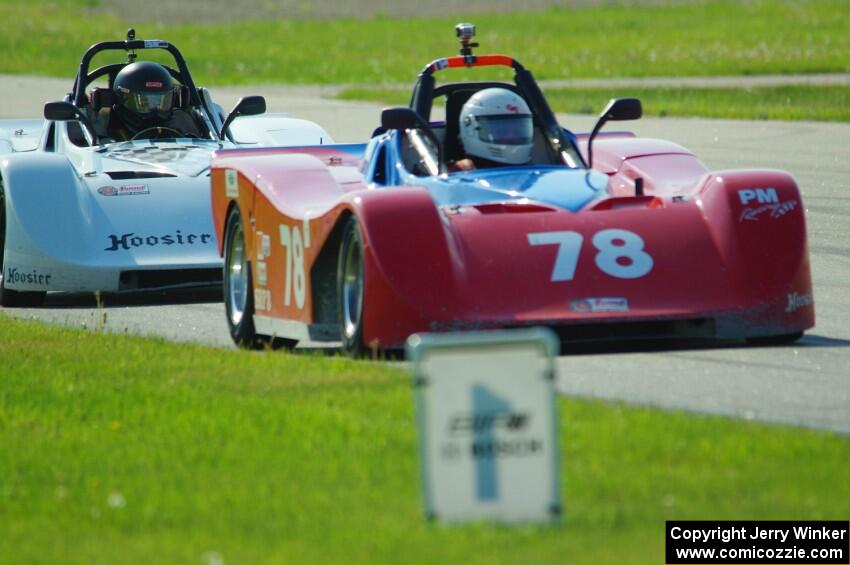 Reid Johnson's and Martin Wiedenhoeft's Spec Racer Ford 3s