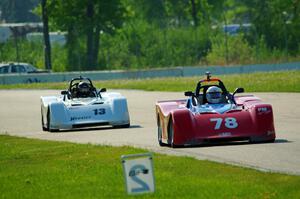 Reid Johnson's and Martin Wiedenhoeft's Spec Racer Ford 3s