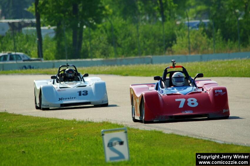 Reid Johnson's and Martin Wiedenhoeft's Spec Racer Ford 3s