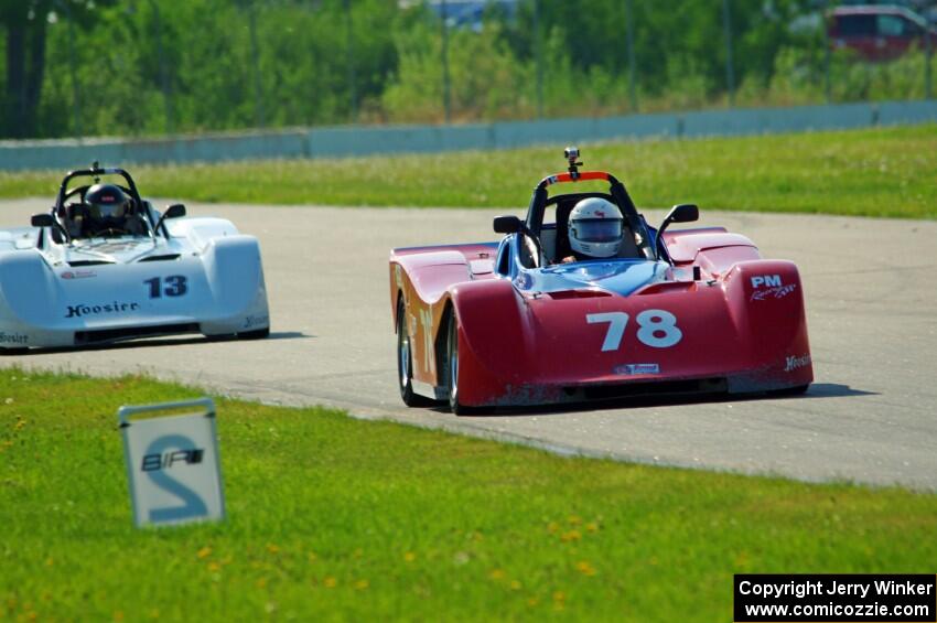 Reid Johnson's and Martin Wiedenhoeft's Spec Racer Ford 3s