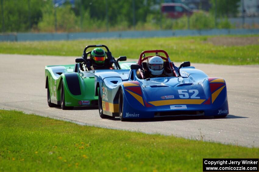 Jim Nash's and Greg Eick's Spec Racer Ford 3s