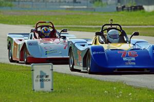 Ron Boltik's Spec Racer Ford 3 and Sven Mueller's Spec Racer Ford