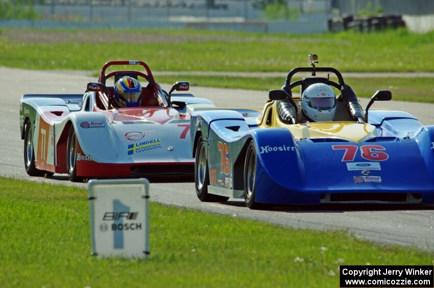 Ron Boltik's Spec Racer Ford 3 and Sven Mueller's Spec Racer Ford
