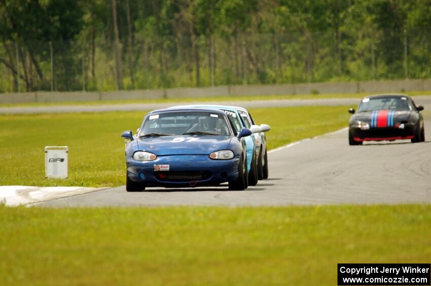 Samantha Silver's, Jamey Randall's, Chris Craft's and Craig Silver's Spec Miata Mazda Miatas