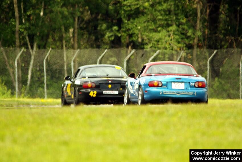 Greg Youngdahl's and Rick Buan's Spec Miata Mazda Miatas