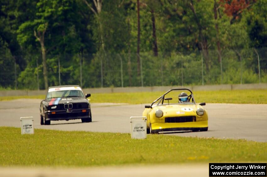 Brooke Fairbanks' H Production Triumph Spitfire and Jessica Johnk's ITJ BMW 325i