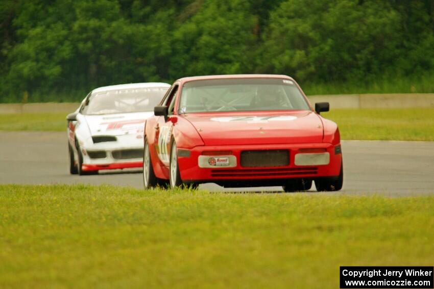 Matt Lawson's ITE-2 Porsche 944 and Jim Hall's ITE-1 Chevy Camaro