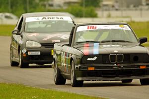 Jessica Johnk's ITJ BMW 325i and Tom Daly's T4 VW Rabbit