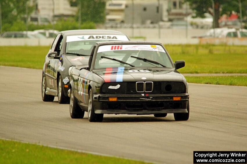 Jessica Johnk's ITJ BMW 325i and Tom Daly's T4 VW Rabbit