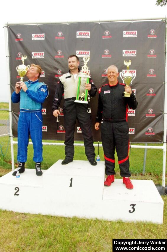 Spec Racer Ford Gen 3 podium) 1. Martin Wiedenhoeft, 2. Ron Boltik, 3. Greg Eick