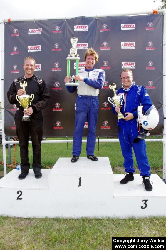 Spec Miata podium) 1. Jamey Randall, 2. Chris Craft, 3. Gordon Kuhnley