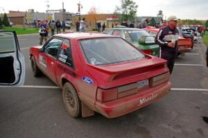 Andrew Mozer / Eric Mozer Ford Mustang at Saturday morning's parc expose in L'Anse.