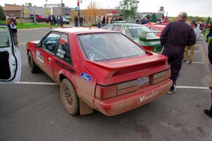 Andrew Mozer / Eric Mozer Ford Mustang at Saturday morning's parc expose in L'Anse.