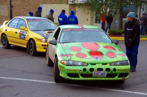 Eric Carlson / Camille Carlson Mitsubishi Eclipse and Steve Gingras / Katie Gingras Subaru Impreza at parc expose.