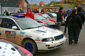 Tim Michel / Michelle Michel Audi A4 at Saturday morning's parc expose in L'Anse.