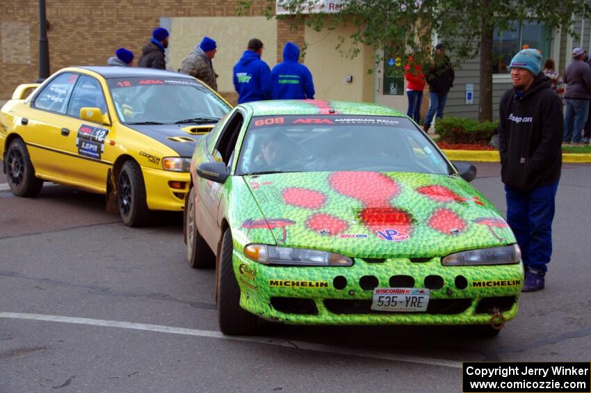 Eric Carlson / Camille Carlson Mitsubishi Eclipse and Steve Gingras / Katie Gingras Subaru Impreza at parc expose.