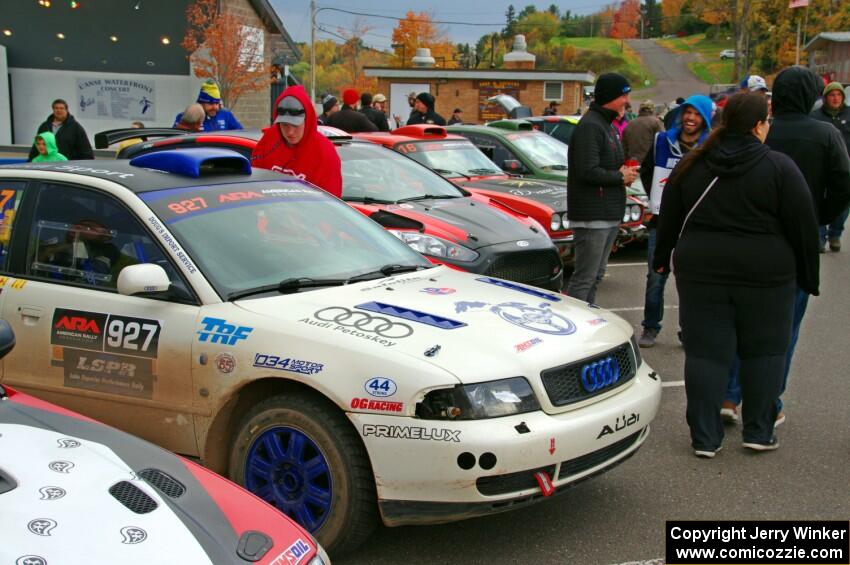 Tim Michel / Michelle Michel Audi A4 at Saturday morning's parc expose in L'Anse.