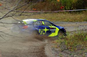 Oliver Solberg / Aaron Johnston Subaru WRX STi comes through the spectator point on SS9, Arvon-Silver I.