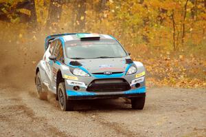 Barry McKenna / Andrew Hayes Ford Fiesta comes through the spectator point on SS9, Arvon-Silver I.