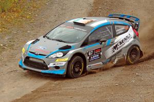 Barry McKenna / Andrew Hayes Ford Fiesta comes through the spectator point on SS9, Arvon-Silver I.