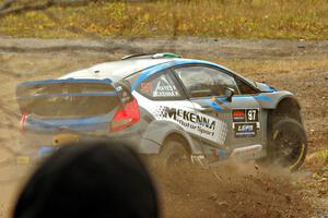 Barry McKenna / Andrew Hayes Ford Fiesta comes through the spectator point on SS9, Arvon-Silver I.