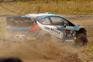 Barry McKenna / Andrew Hayes Ford Fiesta comes through the spectator point on SS9, Arvon-Silver I.