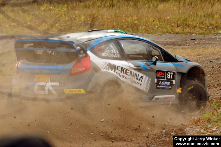 Barry McKenna / Andrew Hayes Ford Fiesta comes through the spectator point on SS9, Arvon-Silver I.