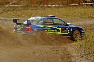 Ramana Lagemann / Nathalie Richard Subaru WRX STi comes through the spectator point on SS9, Arvon-Silver I.