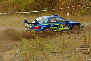 Ramana Lagemann / Nathalie Richard Subaru WRX STi comes through the spectator point on SS9, Arvon-Silver I.