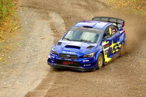 David Higgins / Craig Drew Subaru WRX STi comes through the spectator point on SS9, Arvon-Silver I.