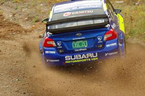 David Higgins / Craig Drew Subaru WRX STi comes through the spectator point on SS9, Arvon-Silver I.